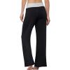 imageLONGYUAN Womens Comfy Pajama Pants Casual Stretch Pant Lounge Pants Wide Leg for All Seasons