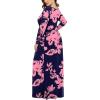 imageLONGYUAN Womens Plus Size Maxi Dresses for Curvy Women Casual Long Dress XL6XL2rose Silhouette