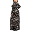 imageLONGYUAN Womens Plus Size Maxi Dresses for Curvy Women Casual Long Dress XL6XLBlack Plum