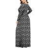 imageLONGYUAN Womens Plus Size Maxi Dresses for Curvy Women Casual Long Dress XL6XLBlackwhite Daisy