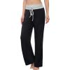 imageLONGYUAN Womens Comfy Pajama Pants Casual Stretch Pant Lounge Pants Wide Leg for All Seasons
