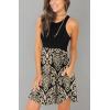 imageLONGYUAN Sundress Hawaiian Dresses for Women 2025 Summer Tank Dress Cover up with Pockets S3XLBlackkhaki Floral