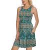 imageLONGYUAN Sundress Hawaiian Dresses for Women 2025 Summer Tank Dress Cover up with Pockets S3XLBluekhaki