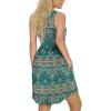 imageLONGYUAN Sundress Hawaiian Dresses for Women 2025 Summer Tank Dress Cover up with Pockets S3XLBluekhaki
