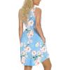 imageLONGYUAN Sundress Hawaiian Dresses for Women 2025 Summer Tank Dress Cover up with Pockets S3XLFl Light Blue