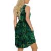 imageLONGYUAN Sundress Hawaiian Dresses for Women 2025 Summer Tank Dress Cover up with Pockets S3XLLeaf Green