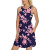 imageLONGYUAN Sundress Hawaiian Dresses for Women 2025 Summer Tank Dress Cover up with Pockets S3XLRose Silhouette