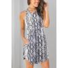 imageLONGYUAN Sundress Hawaiian Dresses for Women 2025 Summer Tank Dress Cover up with Pockets S3XLSnake Print White