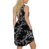imageLONGYUAN Sundress Hawaiian Dresses for Women 2025 Summer Tank Dress Cover up with Pockets S3XLWhite Blackfl