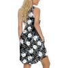 imageLONGYUAN Sundress Hawaiian Dresses for Women 2025 Summer Tank Dress Cover up with Pockets S3XLWhite Lily