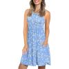 imageLONGYUAN Sundress Hawaiian Dresses for Women 2025 Summer Tank Dress Cover up with Pockets S3XLLb White Floret