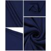 imageLONGYUAN Womens Long Sleeve Dresses Casual Loose Fit Swing Dress Hide Belly with PocketsFl Mix Blue