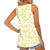 imageLONGYUAN Womens Summer Tank Tops V Neck Sleeveless Shirts S3XLApricot Floret