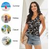 imageLONGYUAN Womens Summer Tank Tops V Neck Sleeveless Shirts S3XLBlack Plum