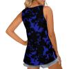 imageLONGYUAN Womens Summer Tank Tops V Neck Sleeveless Shirts S3XLBlue Flower