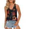 imageLONGYUAN Womens Summer Tank Tops V Neck Sleeveless Shirts S3XLFl Brown Black