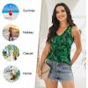 imageLONGYUAN Womens Summer Tank Tops V Neck Sleeveless Shirts S3XLLeaf Green