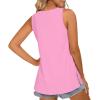 imageLONGYUAN Womens Summer Tank Tops V Neck Sleeveless Shirts S3XLPink