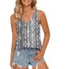 imageLONGYUAN Womens Summer Tank Tops V Neck Sleeveless Shirts S3XLSnake Print White