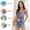 imageLONGYUAN Womens Summer Tank Tops V Neck Sleeveless Shirts S3XLSoft Blue Fl