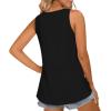 imageLONGYUAN Womens Tank Tops 2025 Casual Tunics Loose Sleeveless Summer Tops Basic Ladies Tee Shirts M3XLBlack