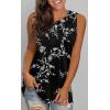 imageLONGYUAN Womens Tank Tops 2025 Casual Tunics Loose Sleeveless Summer Tops Basic Ladies Tee Shirts M3XLBlack Carving