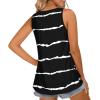 imageLONGYUAN Womens Tank Tops 2025 Casual Tunics Loose Sleeveless Summer Tops Basic Ladies Tee Shirts M3XLBlackstripe