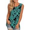 imageLONGYUAN Womens Tank Tops 2025 Casual Tunics Loose Sleeveless Summer Tops Basic Ladies Tee Shirts M3XLFl Bluegreen