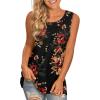 imageLONGYUAN Womens Tank Tops 2025 Casual Tunics Loose Sleeveless Summer Tops Basic Ladies Tee Shirts M3XLFl Brown Black
