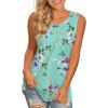 imageLONGYUAN Womens Tank Tops 2025 Casual Tunics Loose Sleeveless Summer Tops Basic Ladies Tee Shirts M3XLFl Mint Green