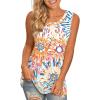 imageLONGYUAN Womens Tank Tops 2025 Casual Tunics Loose Sleeveless Summer Tops Basic Ladies Tee Shirts M3XLFl Multicolored