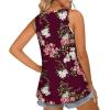 imageLONGYUAN Womens Tank Tops 2025 Casual Tunics Loose Sleeveless Summer Tops Basic Ladies Tee Shirts M3XLFl Wine Red