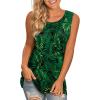 imageLONGYUAN Womens Tank Tops 2025 Casual Tunics Loose Sleeveless Summer Tops Basic Ladies Tee Shirts M3XLLeaf Green
