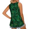 imageLONGYUAN Womens Tank Tops 2025 Casual Tunics Loose Sleeveless Summer Tops Basic Ladies Tee Shirts M3XLLeaf Green