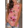 imageLONGYUAN Womens Tank Tops 2025 Casual Tunics Loose Sleeveless Summer Tops Basic Ladies Tee Shirts M3XLPonk Floret