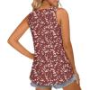 imageLONGYUAN Womens Tank Tops 2025 Casual Tunics Loose Sleeveless Summer Tops Basic Ladies Tee Shirts M3XLRedwhite Fl
