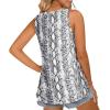 imageLONGYUAN Womens Tank Tops 2025 Casual Tunics Loose Sleeveless Summer Tops Basic Ladies Tee Shirts M3XLSnake Print White