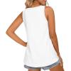 imageLONGYUAN Womens Tank Tops 2025 Casual Tunics Loose Sleeveless Summer Tops Basic Ladies Tee Shirts M3XLWhite