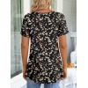 imageLONGYUAN Womens Tunic Tops 2025 Short Sleeve Shirts Summer Casual Tee Comfy Blouses S4XLBlack Plum