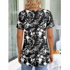 imageLONGYUAN Womens Tunic Tops 2025 Short Sleeve Shirts Summer Casual Tee Comfy Blouses S4XLCampanula