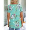 imageLONGYUAN Womens Tunic Tops 2025 Short Sleeve Shirts Summer Casual Tee Comfy Blouses S4XLMint Green
