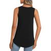 imageLONGYUAN Womens Tank Tops 2025 Summer Tunics Casual Sleeveless Shirts Ladies Loose Fit Blouses S4XLBlack