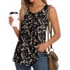 imageLONGYUAN Womens Tank Tops 2025 Summer Tunics Casual Sleeveless Shirts Ladies Loose Fit Blouses S4XLBlack Plum