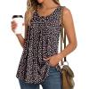 imageLONGYUAN Womens Tank Tops 2025 Summer Tunics Casual Sleeveless Shirts Ladies Loose Fit Blouses S4XLBlack Shivering