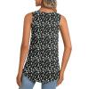 imageLONGYUAN Womens Tank Tops 2025 Summer Tunics Casual Sleeveless Shirts Ladies Loose Fit Blouses S4XLBlackwhite Daisy