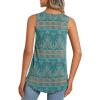 imageLONGYUAN Womens Tank Tops 2025 Summer Tunics Casual Sleeveless Shirts Ladies Loose Fit Blouses S4XLBluekhaki