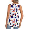 imageLONGYUAN Womens Tank Tops 2025 Summer Tunics Casual Sleeveless Shirts Ladies Loose Fit Blouses S4XLColor Block