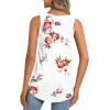 imageLONGYUAN Womens Tank Tops 2025 Summer Tunics Casual Sleeveless Shirts Ladies Loose Fit Blouses S4XLFl White