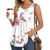 imageLONGYUAN Womens Tank Tops 2025 Summer Tunics Casual Sleeveless Shirts Ladies Loose Fit Blouses S4XLFl White