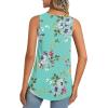 imageLONGYUAN Womens Tank Tops 2025 Summer Tunics Casual Sleeveless Shirts Ladies Loose Fit Blouses S4XLMint Green